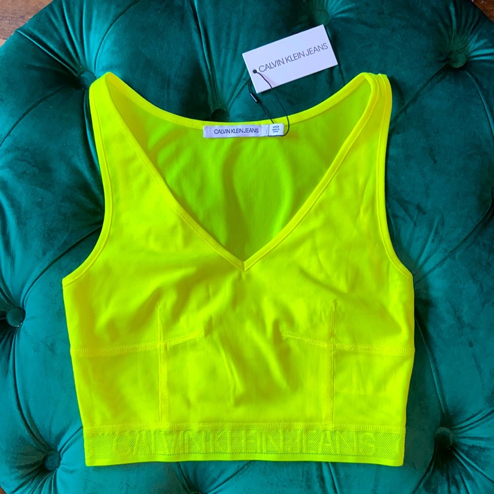 Neon Yellow CK Top
